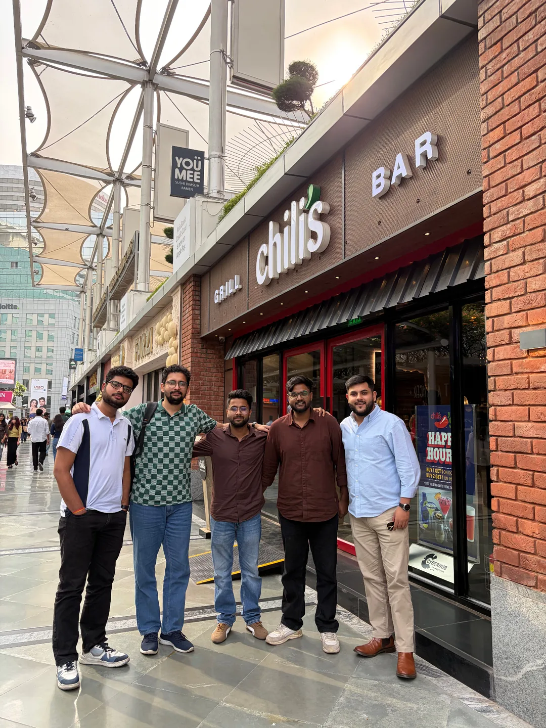 The Revlyn team together on an evening out